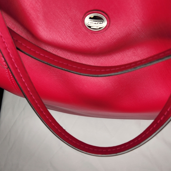 Coach Pink Leather Tote Bag F26103 - Picture 14 of 16